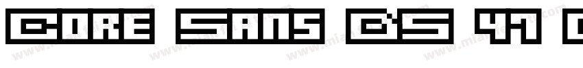 Core Sans DS 47 Cn M字体转换